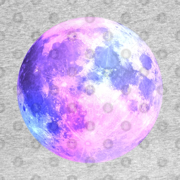 Watercolor Purple Moon by aterkaderk